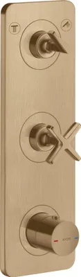 Image de hansgrohe AXOR Citterio E module thermostat encastré 38 x 12 pour 2 consommateurs, 36703140