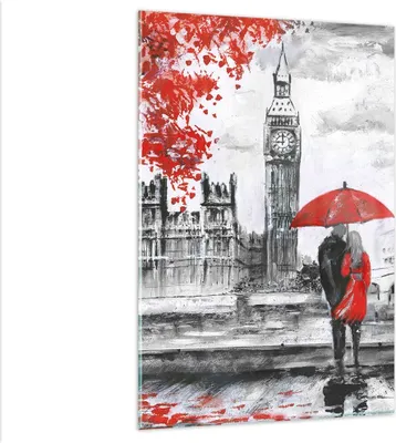Produktbild von Bilder auf glas - Einteilig - London Architektur big ben - 80x120cm - Glasbilder - Wandbilder - Bilder - Wanddekoration aus Glas - Glas Bilder - Wandbild auf Glas - GPA80x120-3153