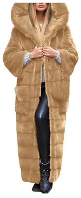 Productafbeelding van Lange Winterjas voor Dames met Kap