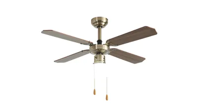 Produktbild von Deckenventilator Antikbronze mit Beleuchtung, 107 cm, 42 Watt