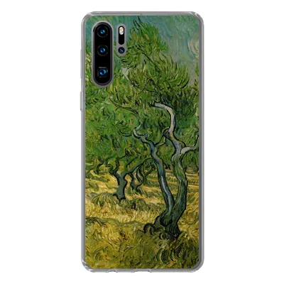 Produktbild von MuchoWow® Handyhülle Schutzhülle Hülle für Huawei P30 Pro Olivenhain - Vincent van Gogh Silikon Softcase Handy Hülle - Schutzdeckel