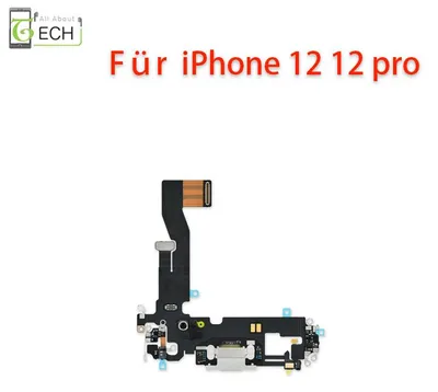 Produktbild von Ladebuchse für iPhone 12 / 12 Pro Anschluss Connector Flex USB Weiß