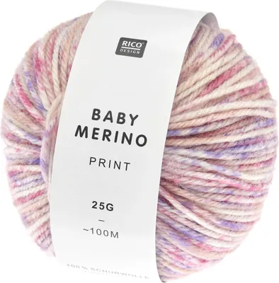 Produktbild von Rico - Baby Merino Print 0020 beeren