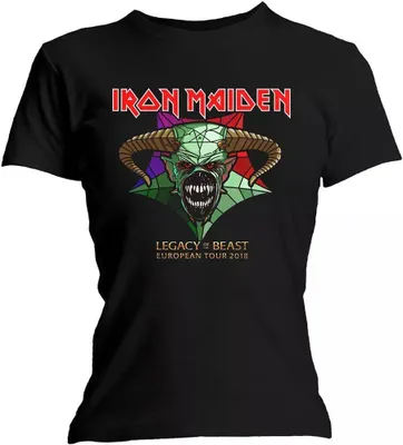 Produktbild von Iron Maiden - "Legacy Of The Beast Tour" T-Shirt für Damen RO1936 (XL) (Schwarz)