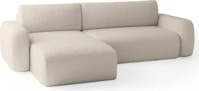Produktbild von FEDVE Ecksofa Eckcouch mit Schlaffunktion Varde Universal Bettkästen Couch Sofagarnitur Beige (Anthologie 02)