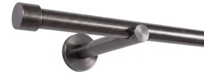 Produktbild von Deco-Raum Gardinenstange auf Maß Trend Titan Endstück Kappe 19mm – 290cm