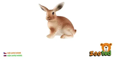 Productafbeelding van Figuurtje ZOOTED, een jong konijn, 6 cm, Teddies