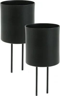 Produktbild von Schwarze Metall-Teelichthalter Stecker Set Ø5cm 4 Stück für Adventskranz