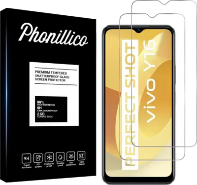 Image de Verre trempé pour Vivo Y16 [2 pièces] Film de protection d'écran anti-rayures verre résistant Phonillico®