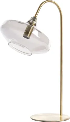 Image de Light & Living - lampe de table - Solna - bronze - verre métal - lampe de bureau - E14 - 1881012