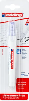 Produktbild von Korrekturstift edding 7700 correction pen 1-2mm Weiß Packung mit 10 Stück