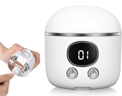 Produktbild von Elektrischer 3-in-1 Nagelknipser und Polierer mit LED-Licht, USB, 2 Geschwindigkeiten für Nagelpflege