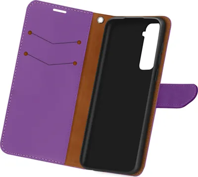 Obrázok produktu pre Avizar, koženkové puzdro, obal na telefón s peňaženkou pre Samsung Galaxy S21, fialová farba