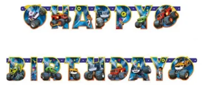 Wimpelkette Happy Birthday 180 x 15 cm, mehrfarbig