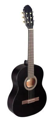 Produktbild von Stagg C430 M BLK 3/4 Kindergitarre Konzertgitarre schwarz matt klas...
