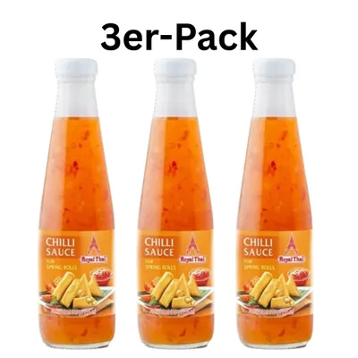 Produktbild von 3er-Pack Royal Thai Sweet Chilli Sauce für Frühlingsrollen 275ml