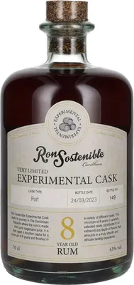 Image de Ron Sostenible 8 Years Old Experimental Port Cask 43% Vol. 0,7l