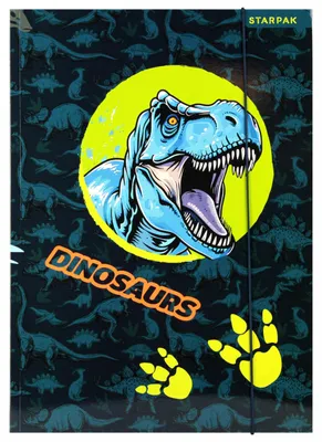 Produktbild von A4-Ordner mit Gummibandverschluss für Jungen (Dinosaurier A)