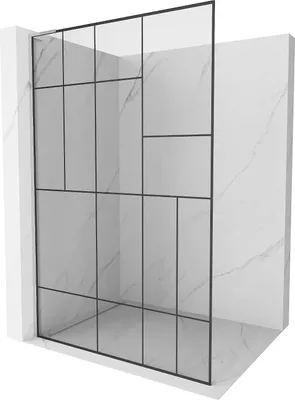 Obrázok produktu pre Mexen Kioto L sprchová zástena 70 x 200 cm, čierny vzor, chróm - 800-070-103-01-78