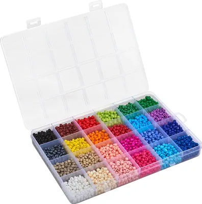 Produktbild von VBS Glasperlenset "Rocailles"
