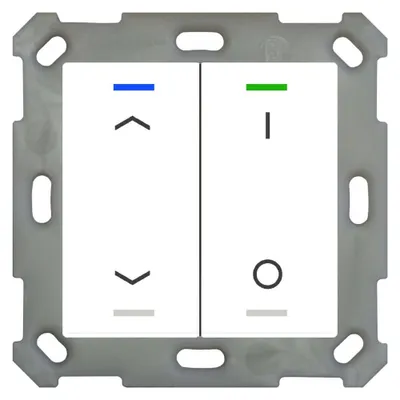 Immagine prodotto di MDT BE-TAL5502.C1 Luce a pulsante 55 2-gang RGB-W bianco puro lucido Jal./Switching (BE-TAL5502.C1)