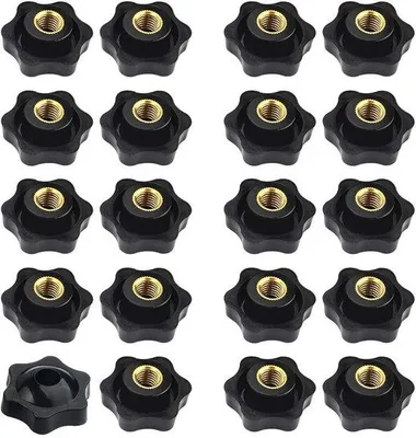 Produktbild von Schwarze Kunststoff-Stergreepmutter M8 20 Stück