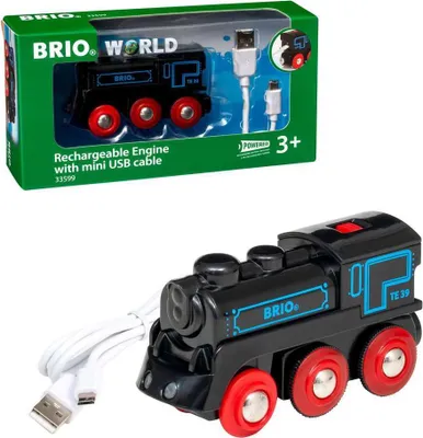 Image de Brio Locomotive noire rechargeable avec mini-USB, 33599