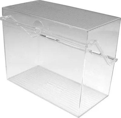 Produktbild von Famanu Indexkartenbox DIN A7 - Transparente Box für 300 Karten