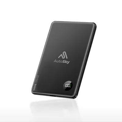 Produktbild von AutoSky Magnetische Powerbank 5000mAh  | Kabellos & USB-C | LED Display