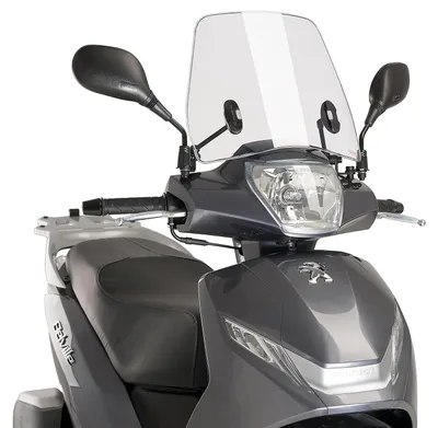 Produktbild von Windschild Puig Trafic mit ABE für Peugeot Belville 125 RS, Belville 125 Allure, Belville 125 Active Bj. 2017 - 2023