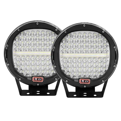 Productafbeelding van LED-werklamp, wattage, spotlichtbundel, 2 zwarte lampen, 294W