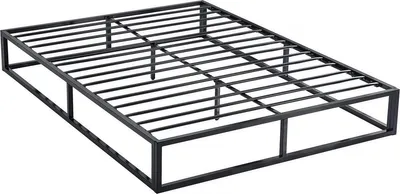 Produktbild von Bettgestell aus Metall 140 x 190 cm  - Schwarz
