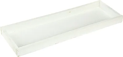 Produktbild von Deko Tablett Holz Weiß Shabby Chic Set 42x14cm 3er Pack, 3 Stück