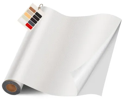 Productafbeelding van Zelfklevend kunstleren reparatieset, 40 x 400 cm, wit