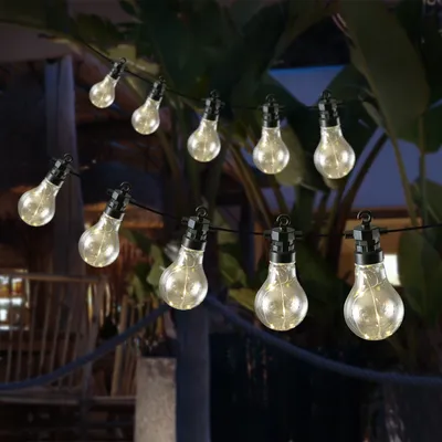 Produktbild von LED Lichterkette GLOW - 20 transparente Glühbirnen - L: 9,5m - koppelbar bis 100 Lichter - für Außen