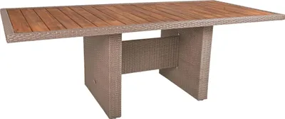 Produktbild von Gartentisch ESSEN - Akazie, Weidenbraun, 100x220x75cm | Terrassentisch Wetterfest Outdoor Tisch