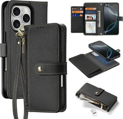 Obrázek produktu pro Kožené pouzdro Dux Ducis Lava pro Iphone 16 Pro Max - černé