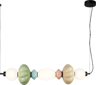 Produktbild von Italux Tordi LED Pendelleuchte Beige 3-flammig
