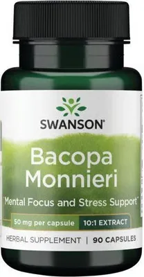 Produktbild von Bacopa Monnieri 10:1 Extrakt 50 mg 90 Kapseln Swanson Health Products