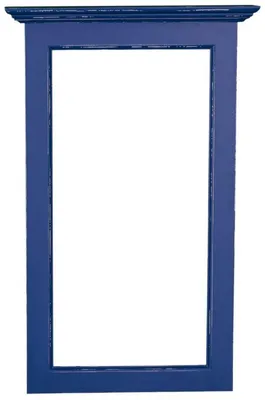 Produktbild von Casa Padrino Landhausstil Spiegelrahmen Antik Blau 65 x 8 x H. 100 cm - Landhausstil Shabby Chic Möbel