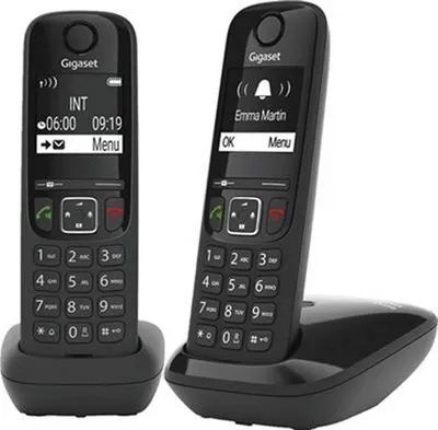 Zdjęcie produktu dla Gigaset As690R Telefony 2 sztuki Czarny