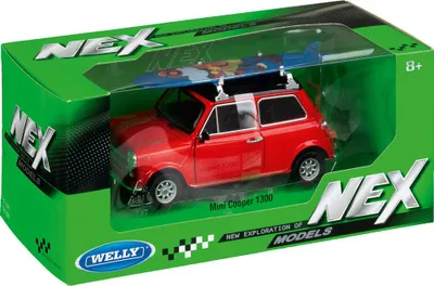 Image de Mini Cooper mit Surfboard