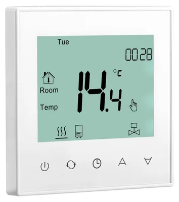Fußbodenheizungsthermostat, 230 V, 3 A, 7-Tage, Weiß
