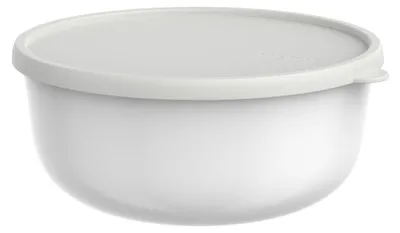 Vorratsdose rund, 3000 ml, weiß, luftdicht, mikrowellengeeignet