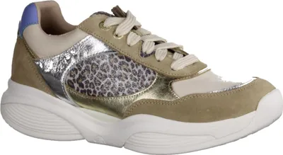 Produktbild von Xsensible SWX27 Damen Schnürschuh, Wechselfußbett, Leder, Taupe Fantasy - Damenschuhe Bequeme Schnürschuhe, Beige, leder
