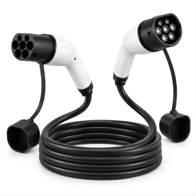 Zdjęcie produktu dla LANTURN Kabel do Ładowania Typ 2 do Samochodu Elektrycznego 3,5 kW 16A 1-Fazowy 5 m