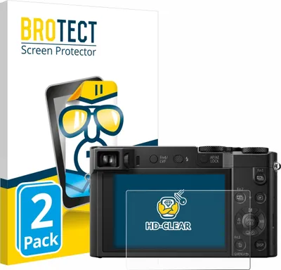 Produktbild von 2x Für Panasonic Lumix DMC-TZ101 Schutzfolie BROTECT Displayschutz Display Schutz Folie Klar Transparent