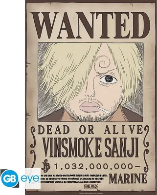 Produktbild von Gb Eye One Piece Wanted Sanji Plakat Golden Golden One Size