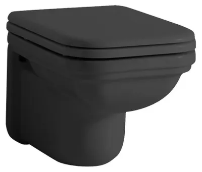 Produktbild von Kerasan WALDORF Hänge-WC, 37x55cm, schwarz matt