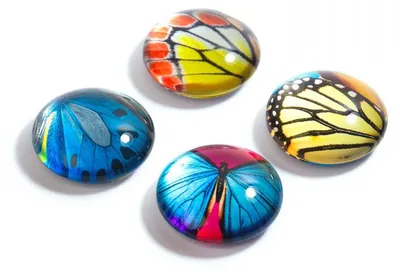 Productafbeelding van Trendform Magnet Eye - Vlinder - set van 4 verschillende